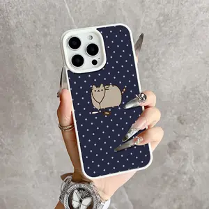 Navy Dot Magnetic Snap Case for iPhone 17/16 Pro Max 15 Pro 14 13 12 Mini 11 XR XS Plus SE Shockproof Slim Protective Cover