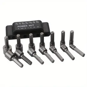 14pcs Magnetic Nut Driver Drill Bit Set with Hex Socket Wrenches and Strong Sleeve Wrench - Perfect for Pneumatic Bits and Hexagonal Handle Screws