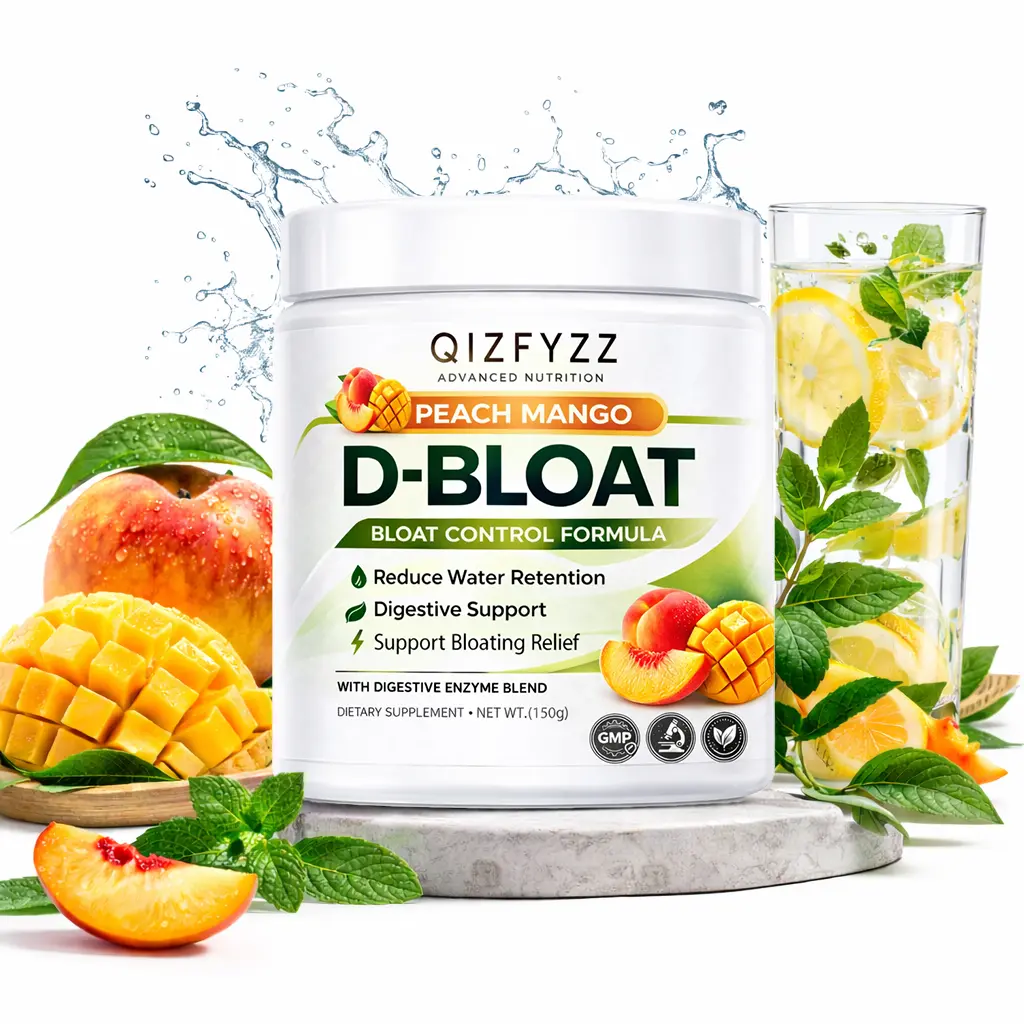 D-BLOAT Daily Bloat Relief Powder, 3-Flavor Variety Pack – Peach Mango, Pineapple Coconut & Strawberry Kiwi | Digestive Support Formula | Reduces Bloating & Promotes Gut Comfort | 30 Servings