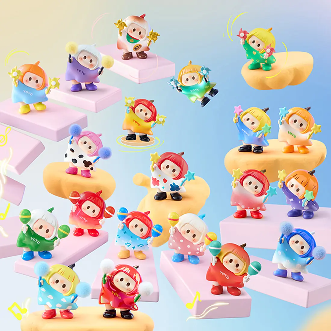 MINISO YOYO Tilted Head Collection Surprise lcon Box Blind Box -Tilting Series Iconbox Collectible Figure Blind Box - Mini Cute Cartoon Character Gift,Christmas Gift/Thanksgiving Gift/Birthday Gift/Valentine's Day Gift/New Year Gift For Friends Family