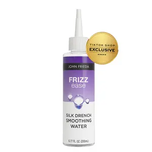 John Frieda Frizz Ease Miraculous Recovery Silk Drench Smoothing Water, Hair Gloss Treatment, Hair Repair Treatment for Damaged Hair, 6.77 fl oz