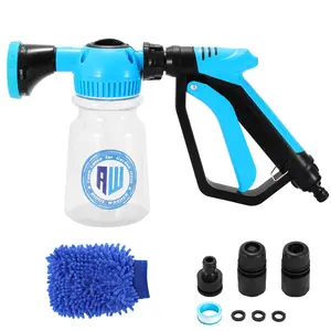 【2026 Upgrade】RIDGE WASHER Ultimate Car Wash Foam Cannon for Garden Hose with Adjustable Foam Concentration & 5-Scale Dial for Enhanced Cleaning Experience 1L HDPE Body,No Need Pressure Washer fathersdaygift