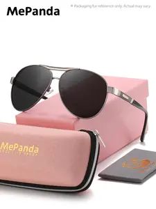 Mepanda 1 Piece Unisex Full Frame Sunglasses，Frog Frame Sunglasses UV400 Fashion frame shape