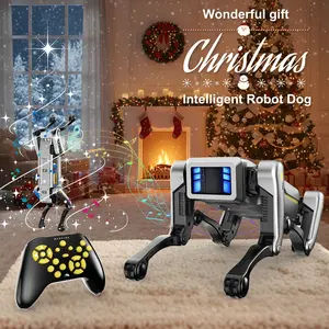 Smart RC Robot Dog Toy, Voice Command & APP Remote Control, Programmable Stunt Mechanical Pet Robot, Dancing Singing Walking Robot Dog with 30M Long Distance Control, STEM Educational Gift for Kids Boys Girls, Interactive Intelligent Robot Pet