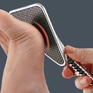 Glass Foot File, Pedicure Dead Skin Remover Tool, Silver Color Foot Callus Scraper, Wet Dry Use Foot Cleaner, Professional Foot Care, Smooth Pedicure Wand