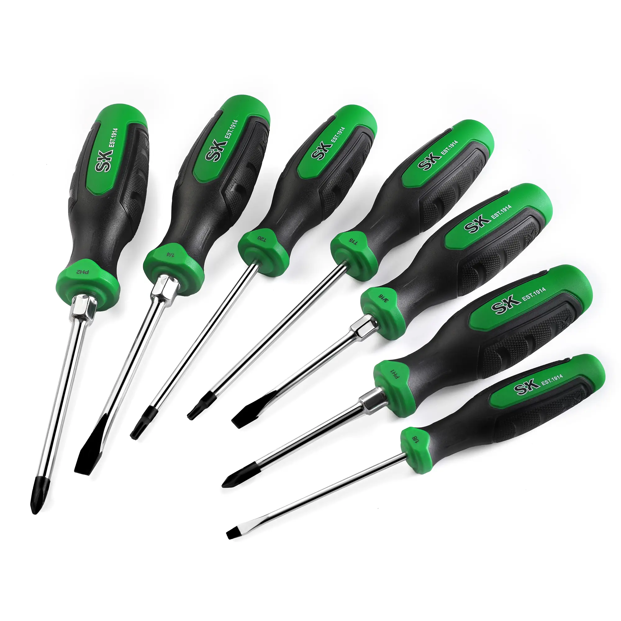 #summersale SK Magnetic Screwdriver Set, Includes Slotted/Phillip/Star Screwdrivers, S2 Steel, SureGrip Handle