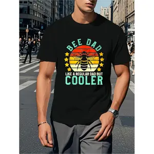 Humorous Beekeeping T Shirt for Fathers Day Gift Featuring Bee Dad and Dad Beekeeping Attire with Comfortable Crew Neck Design Suitable for All Seasons Easy Care Machine Washable