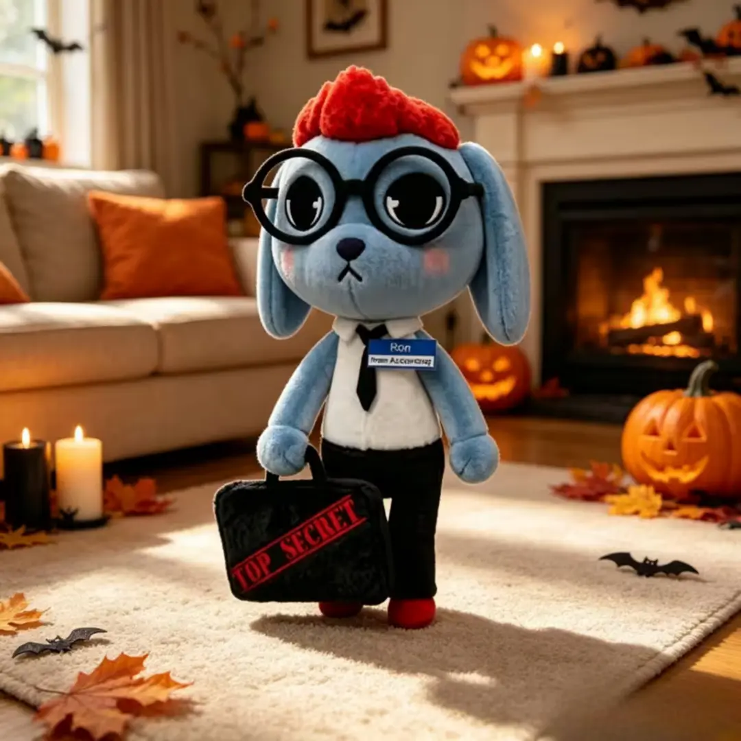 Roblox Animal Hospital Ron from Accounting Plush, Office Dog Collectible Plushie Toy for Roblox Gamers