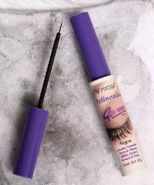 Prosa - Classic Eyeliner, Extra Fine Brush for Easy Application - Makeup Eyeliner