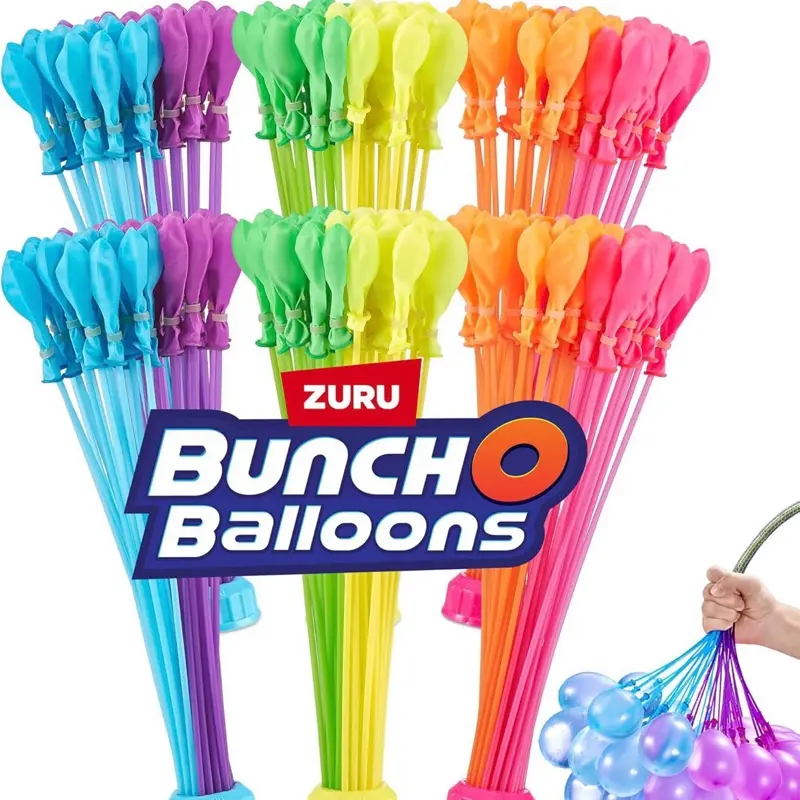 Tropical Party (6 Pack) by ZURU, 200+ Rapid-Filling Self-Sealing Tropical Colored Water Balloons for Outdoor Family, Friends, Children Summer Fun (6 Pack)