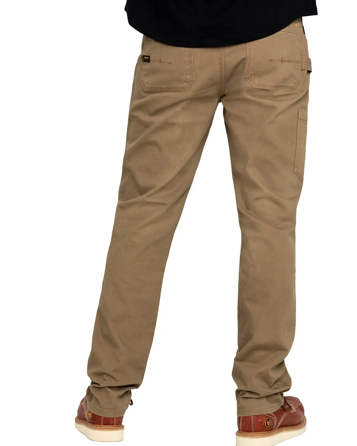 Ariat Men's Men'S Khaki Rebar M4 Made Tough Durastretch Double Front - 10030232