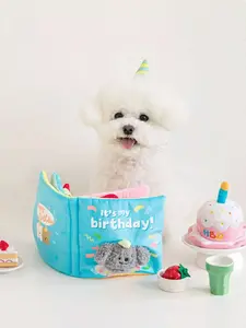 Interactive Crinkle Book Pet Sound Toy