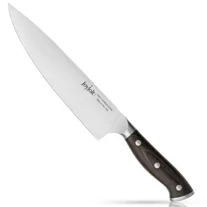 JoyJolt 8-in Chef Knife High Carbon Steel Kitchen Knife