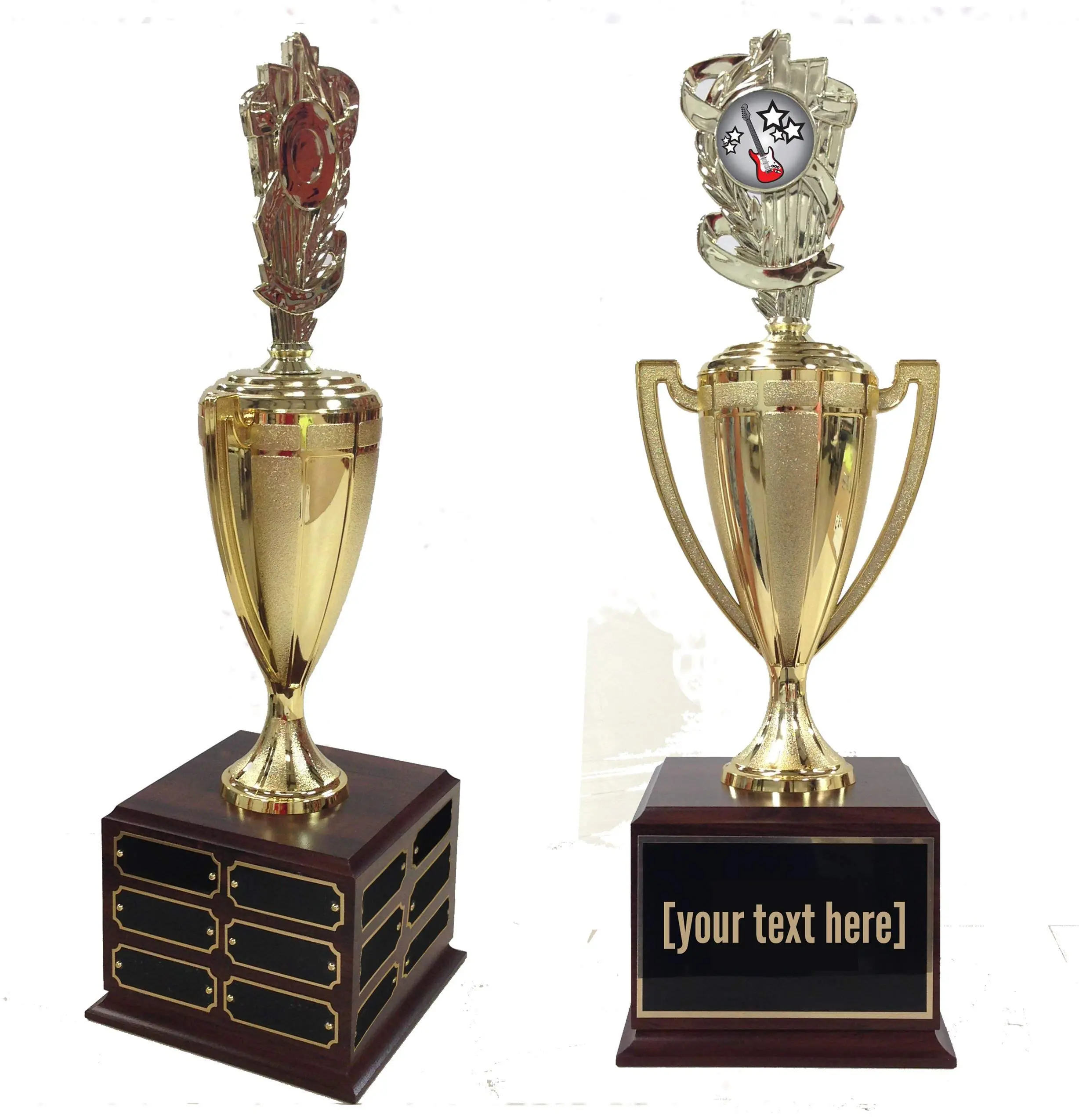 BuyAwardsandTrophies Cornhole Toilet Trophy - Plastic Trophy with Base, Awards and Trophies for Sports Competition, Prizes for Adults and Kids Bronze, 4"