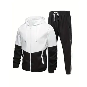 Men's windproof sports suit, jacket and pants, fitness wear, sports set