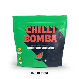 Sour Watermelon 8oz - Tangy Chamoy Chili Candy (Vegan, Halal)