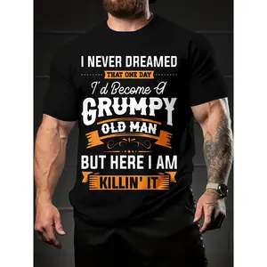 Men's short-sleeved summer t-shirts with a modern print, ideal for summer