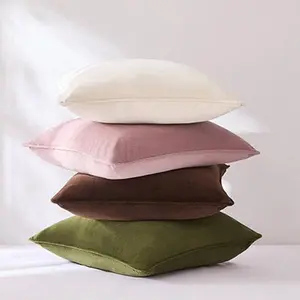 Lush Decor x Chuks Collins Terran Velvet Decorative Pillow Cover 22"x22" Reversible Earthy Hues Soft Velvet Texture All Seasons Home Decor