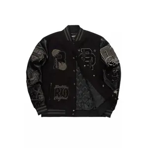 Igor Black/Black Varsity Jacket
