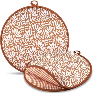 2-Pack Microwavable Insulated Cloth Tortilla Warmer Pouches with Mexican Pattern, Kitchen Utensils for Family Taco Night & Daily Home Cooking (Keeps Tortillas, Tacos Warm)