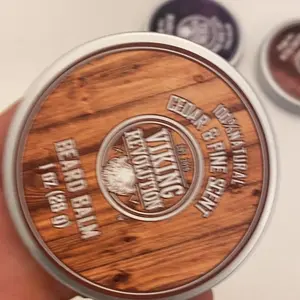 Viking Revolution Sandalwood Beard Balm 2oz & Beard Oil 1oz Non Greasy Formula 100% Natural Argan Jojoba Mango Butter Beeswax Daily Haircare Gel for Men Perfect Gift Styling Cream