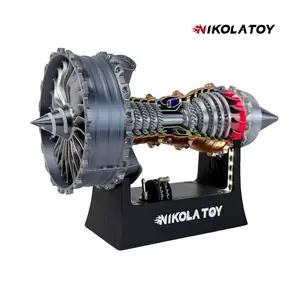 NIKOLATOY Flagship 25cm Mini Turbofan Engine Model 3D Printed