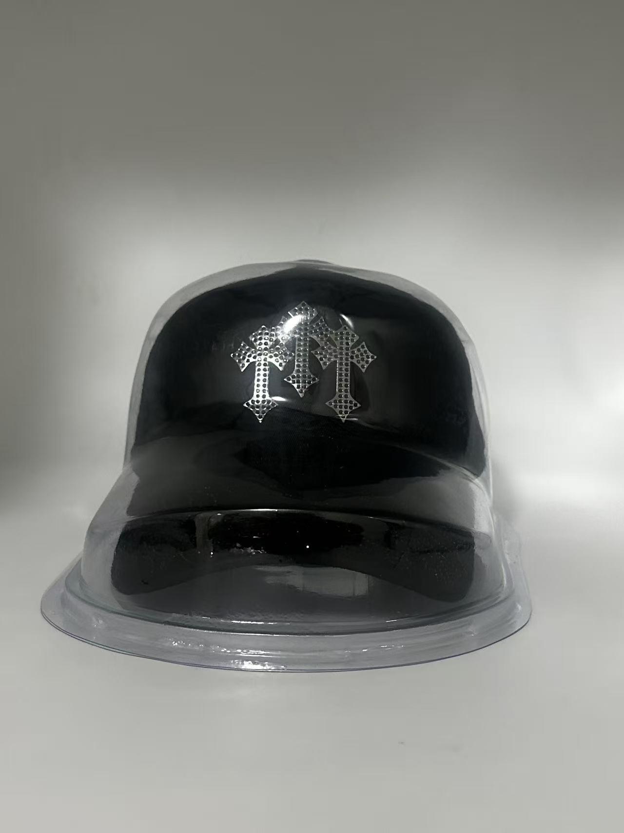 Gothic Cross Iced Out Streetwear Snapback - Rhinestone Embroidered Hip Hop Cap, Adjustable Black Urban Street Style Baseball Hat