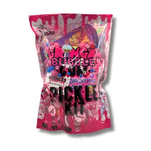 Gringas Bubblegum Pickle Kit with toppings