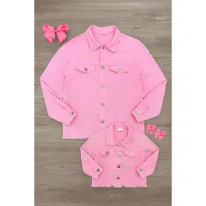 Mom & Me - Pink Pearl Denim Jacket