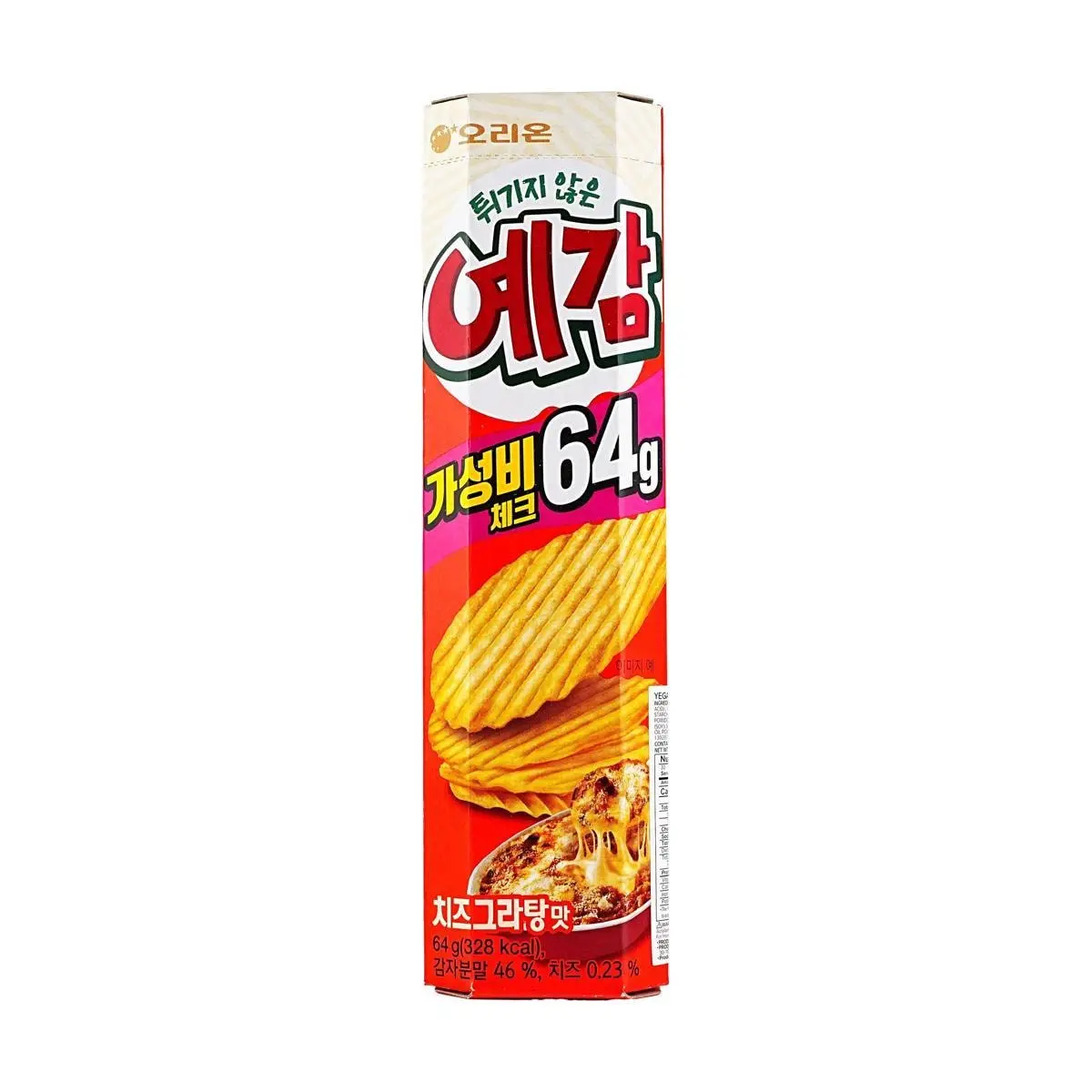 ORION Cheese Baked Potato Chips 64g - Korean Savory Snack, Crispy & Delicious