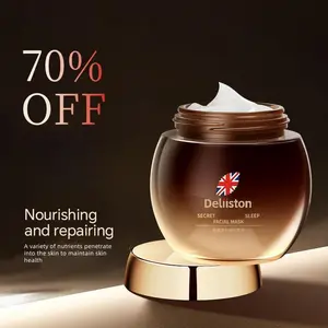 【 Deliiston 】 Milk Protein Sleeping Cream with Glycerin and Niacinamide, formulated for various skin types as a relaxation-oriented sleep formula, Firming Sleeping Mask / TikTokShopBlackFriday