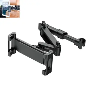 Backseat Car Headrest Tablet Holder 360 Degree Rotating Mount for iPad Phone 5.3 to 12.9 Inch Adjustable Stable Easy Install