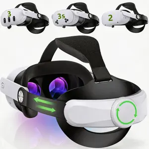 Head Strap for Meta Quest 3S/Quest 3/Quest 2, Adjustable Elite Strap Replacement for Enhanced Comfort Support of VR Headset (NO Battery) Vr Accessories Virtual