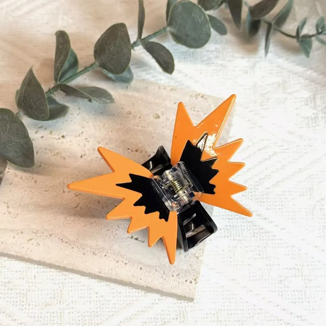 Acrylic Butterfly Hair Clip, New Color Block Small Fun Animal Claw Clip, Fashionable Head Accessory, 1pcs, Trendy Hairstyle Tool