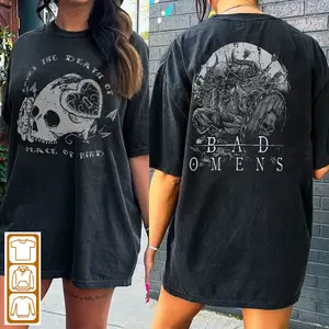 Rare Tshirt Bad Omens All Best Design American Metalcore Band Merch 2 Sided Shirt 24AUT