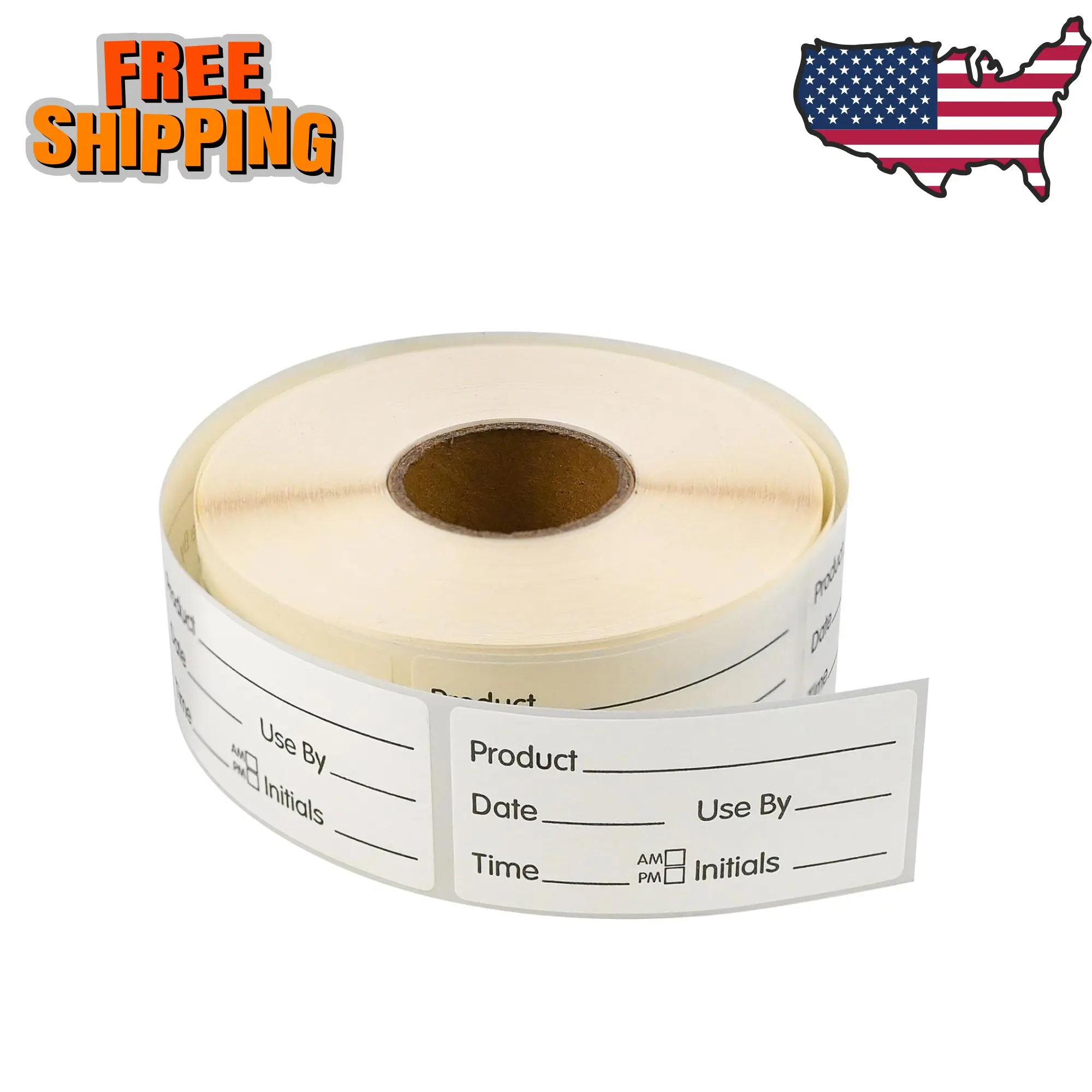 500 Stickers Use by 1 x 2 Inch Dissolvable Food Storage Labels