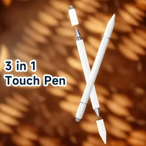 3 in 1 Touch Screen Pen, Touchscreen Pen, Silent Writing Pen, Capacitive Pen Compatible with Samsung/Apple/Android Phone & Tablet, Tablet & Computer Accessories