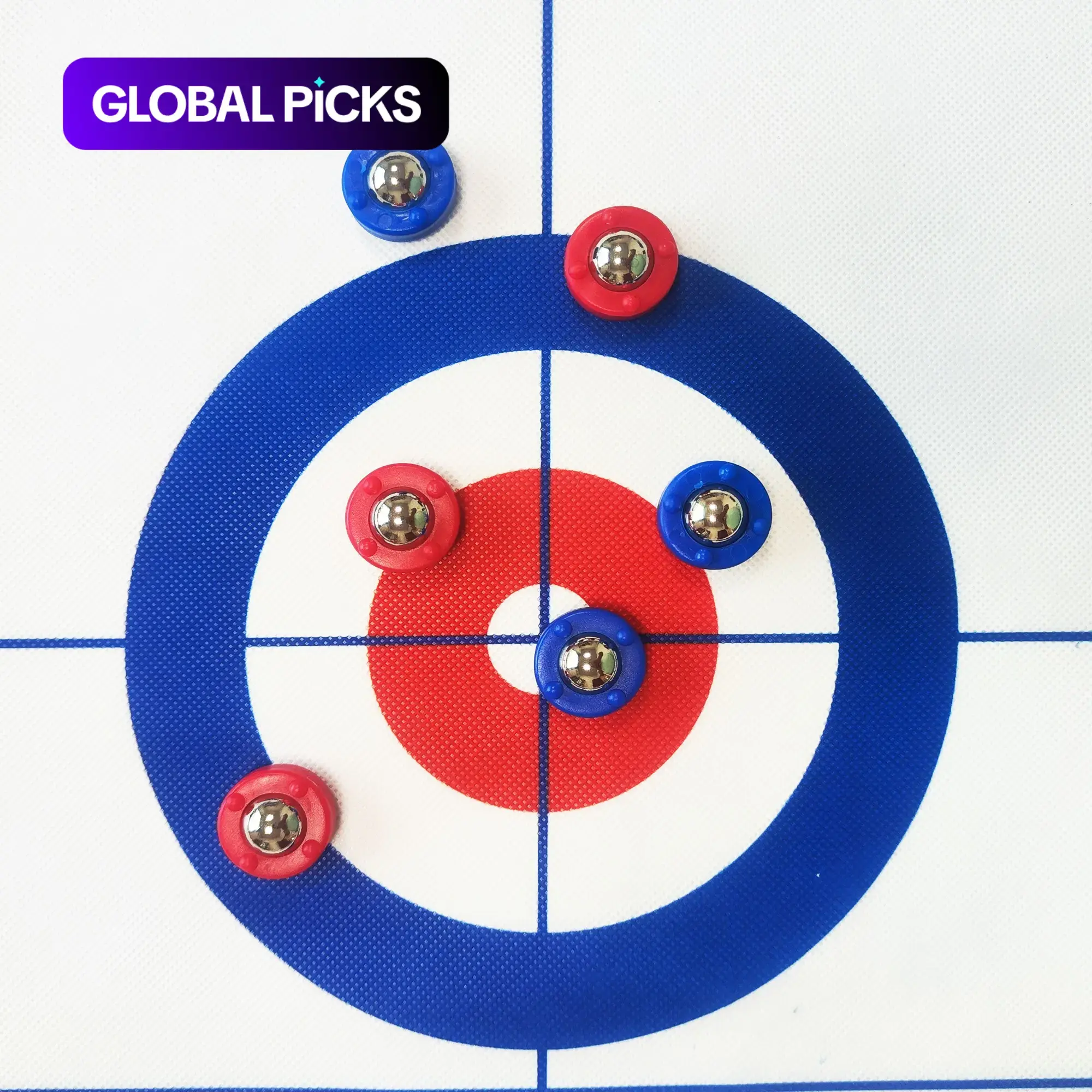 2-in-1 Shuffleboard and Curling Game Set, 1 Set Classic Strategy Board Game, Portable Family Game for Indoor and Outdoor Fun, Board Games for Family Night, Tabletop Games, Home Recreation Equipment #GLOBAL PICKS