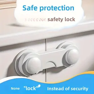 Yitape Strong Adhesive Child Safety Lock, No Nails Required, Baby Proof Cabinet Door Lock, Powerful Self-Adhesive Drawer Lock, Infant, Toddlers