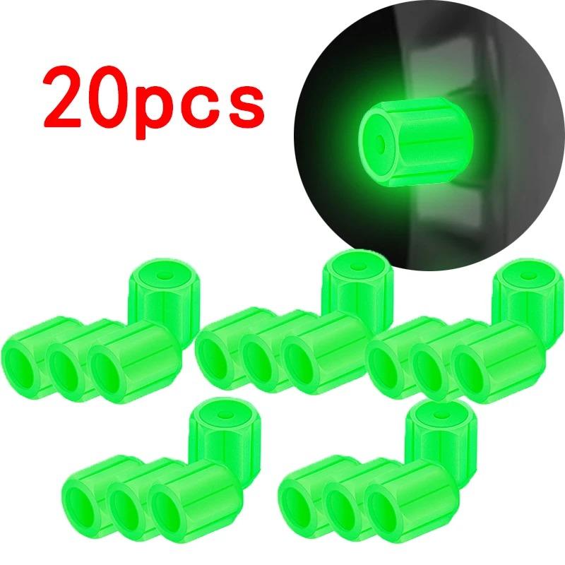 Luminous Tire Valve Caps  Car Motorcycle Glowing Valve Cover Car Tire Wheel Hub Styling Tool Auto Accessories 4/8/20pcs