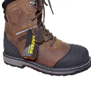 Safara Professional work Boots waterproof Steel Toe Anti-Slip Anti-nail