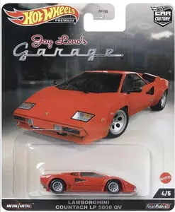 hot wheels premium Lamborghini Countach LP 5000 QV Red "Jay Leno’s Garage hot wheel
