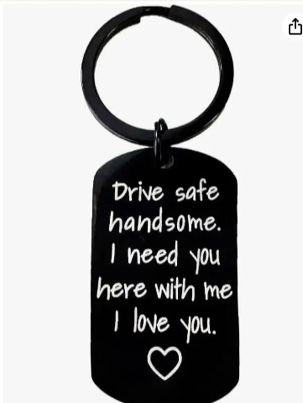 Fathers Valentines Day Gifts for Him Dad Stocking Stuffers for Men Drive Safe Keychain Boyfriend Christmas Husband