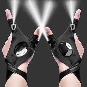Led Flashlight Gloves, Hands Free Light Gloves Gadgets, Gloves with Lights On Fingertips, Small and Lightweight, Cool Gadgets for Repairing Fishing Camping