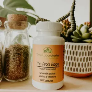 The Pro's Edge Dietary Supplement Now with Active Methyl B Vitamins 60 Capsules