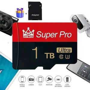 Miniature SD Card - Micro SD TF Storage Card with Adapter, Compatible with Phone Tablet Camera Dash Cam, Mini Memory Card, SDXC Memory Card