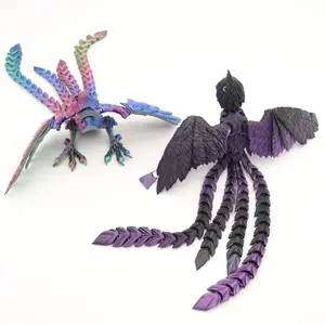 Phoenix Statue Figurine, 3D Printed Decorative Sculpture for Christmas & Halloween, Home Office Desk Ornament Gift Idea, Home Decor Accessory