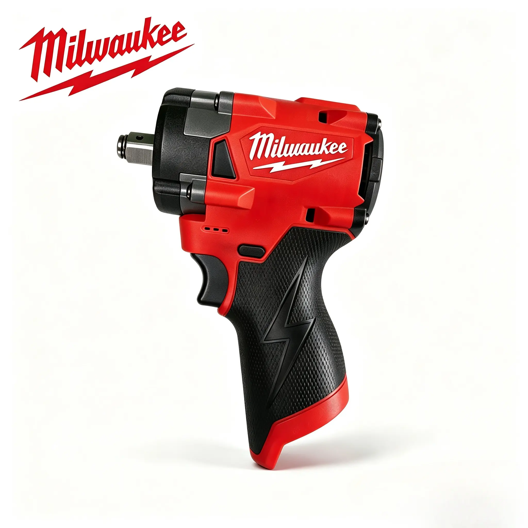 Milwaukee M12 Series 12V Cordless Compact Impact Wrench, 1/2-in Drive, 220Nm Max Torque, 0-2400 RPM Variable Speed, for Automotive Brake Calipers & Suspension Nuts Removal