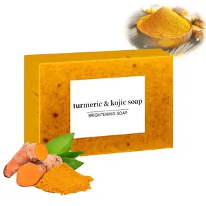 Kojic Turmeric Brightening Bar Soap - Face Care Products, Body Care, Selfcare Cleanser for Face and Body