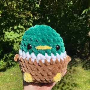 Jumbo Crochet Chubby Duck Plushie